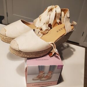 Serra Espadrilles Ladies Sandals Size 10